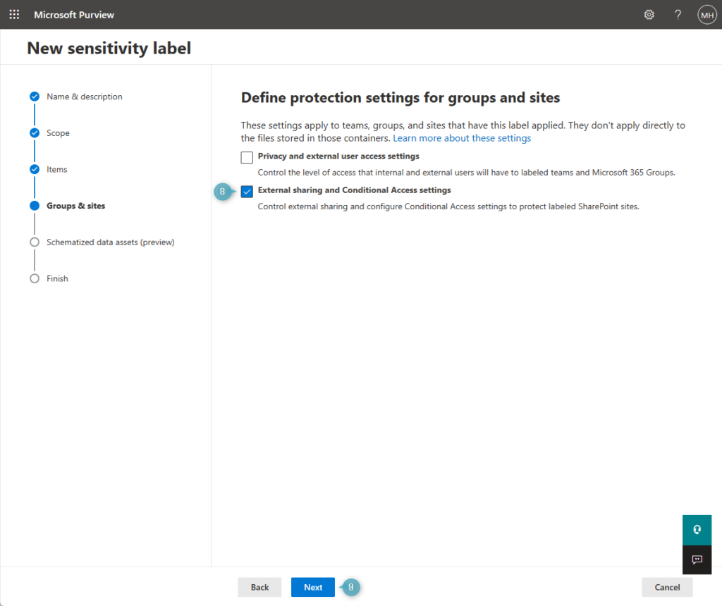 Configure Sensitivity Label