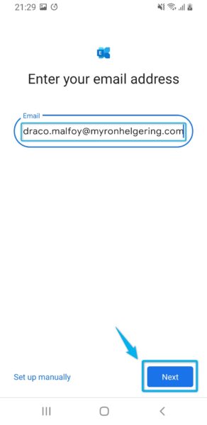 Enter Email in Gmail