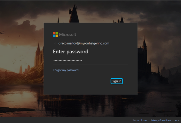 Sign-in to unmanaged device