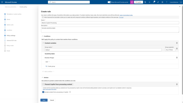 DLP for M365 Copilot