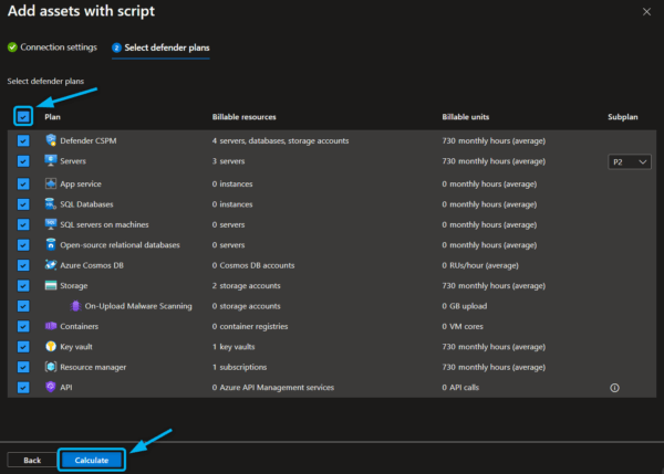 Select and calculate MDC cost